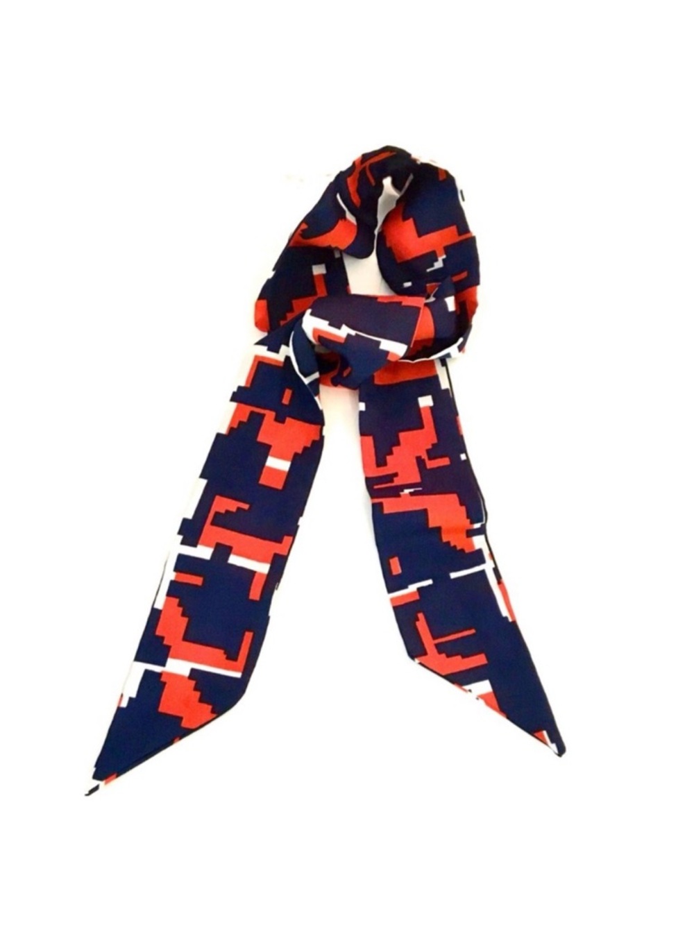 Vintage Sash Scarf in Modern Geo Graphic Print